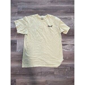 Men’s Vans Peace Sign Off the Wall Butterfly Sunflower TShirt yellow size L